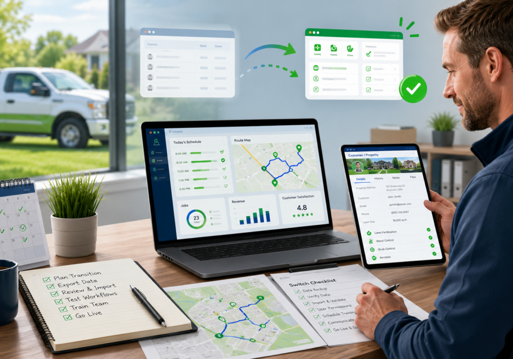 Switching Lawn Care Software: What to Expect and How to Make the Transition Easier